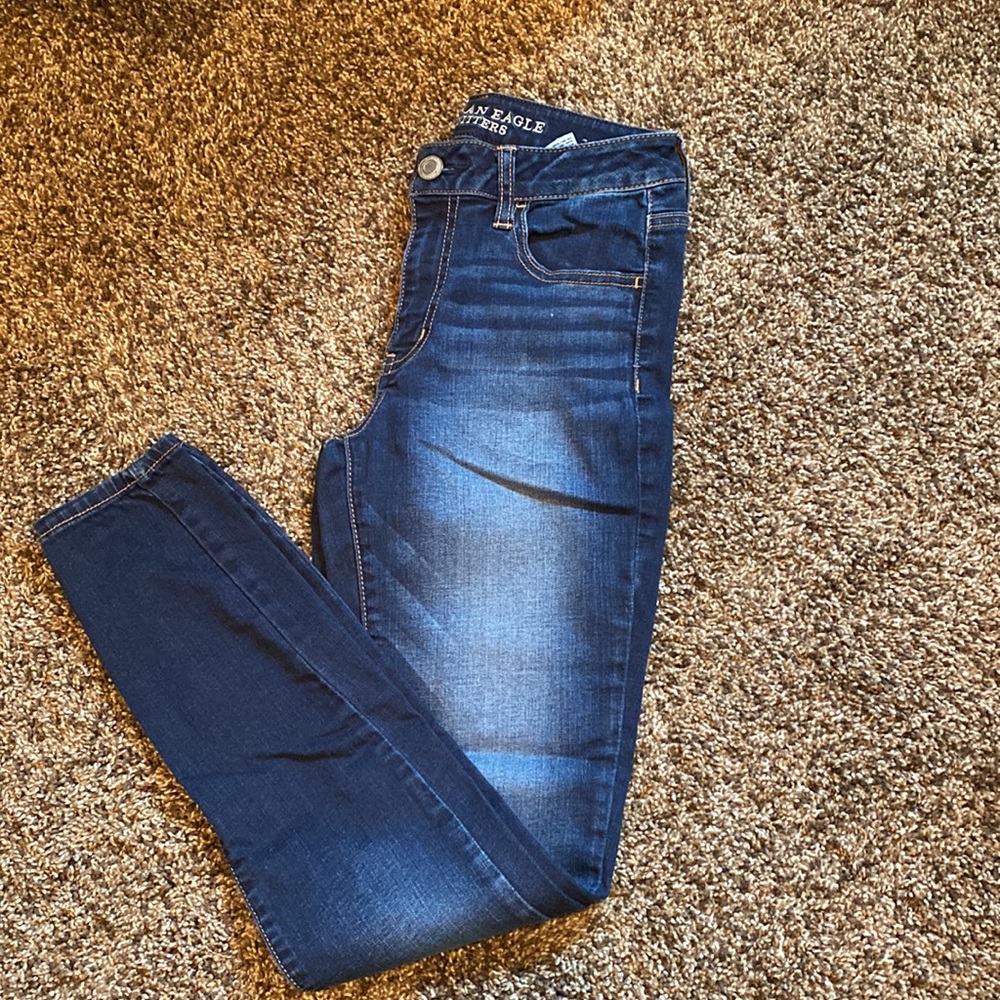 American Eagle Dark Wash High Rise Jegging